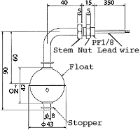 液位開關（液位傳感器/水位開關）RFS9-2尺寸規(guī)格